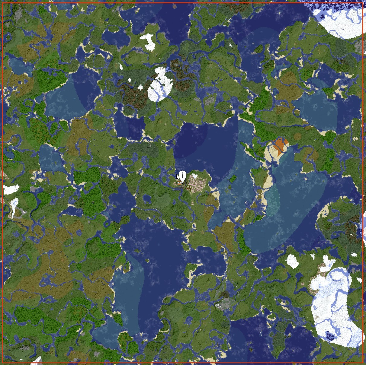 Screenshot: Live-Karte der Server-Welt